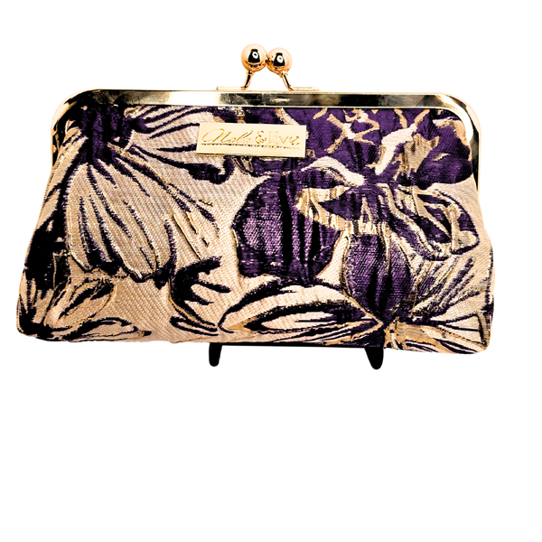 Signature Brocade Classic Kiss-Lock Clutch