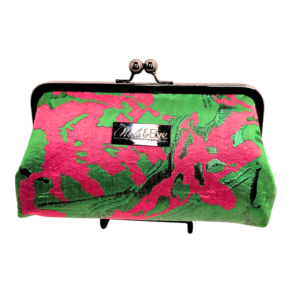 Signature Brocade Classic Kiss-Lock Clutch