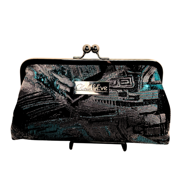 Signature Brocade Classic Kiss-Lock Clutch