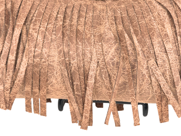 Faux Leather Fringe Handbag / Crossbody