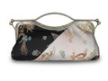 Nola & Eve Phoenix Dynasty Signature handmade brocade evening clutch with crossbody chain, satin lined
