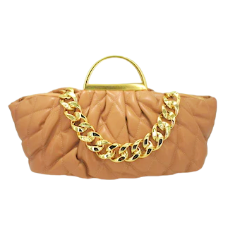 Faux Leather Quilted Bag