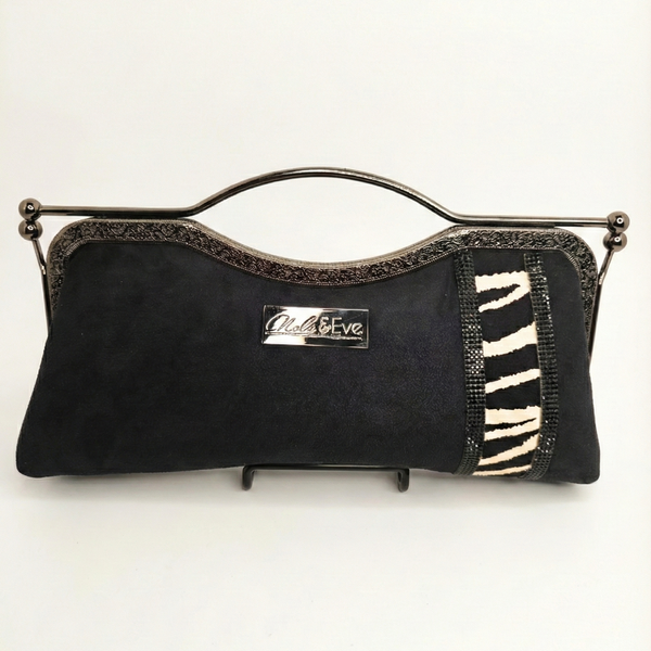 Safari Contemporary Kiss-Lock Clutch