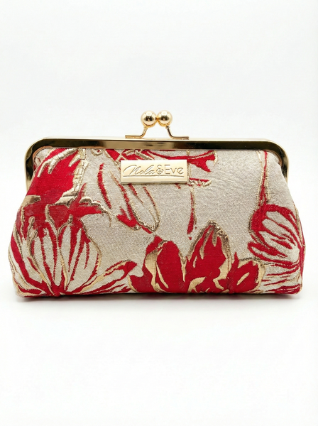 Regal Bloom Classic Kiss-Lock Clutch