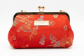Handmade Phoenix Dynasty Classic brocade evening clutch by Nola & Eve with detachable crossbody chain
